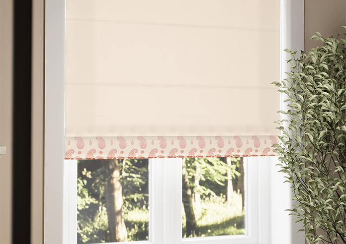 Petal & Block Paisley Mist, Sunset - Twist&Fit Roman Blind - Image 5